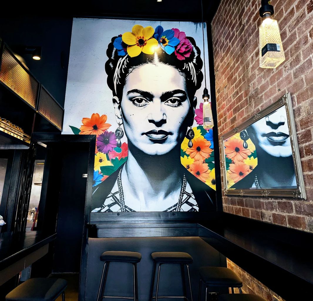 photo of mural in venue